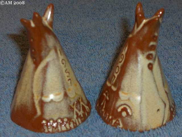 1957 Celebration Teepees glazed desert gold